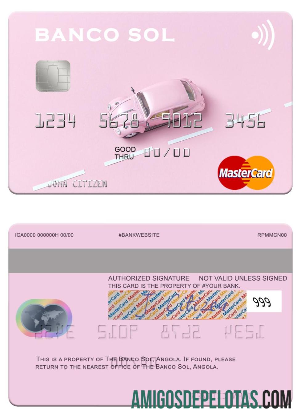 Angola Banco Sol Mastercard baixar para verificação